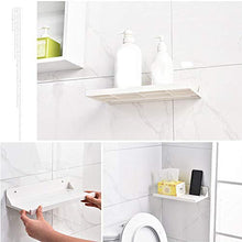 Mensola da bagno con ventosa ecologica super forte, senza bisogno di trapano e chiodi, in plastica ABS, facile da installare