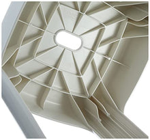 WENKO Sgabello da bagno Alaska - Badhocker, Polipropilene, 37 x 45.5 x 37 cm, Bianco