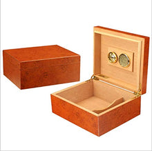 Vassoio di Cenere di Sigaro Cigar Humidor Cedar Legno del Cigar Box igrometro umidificatore Circa 25-30 Sigari