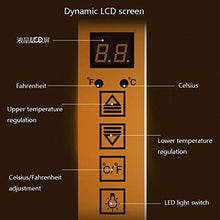 Humidor Mensola per Sigari Elettronico Temperatura Costante E umidità Casa Mini Armadio per Sigari Idratante Compatto Temperatura Costante Intelligente, 25L, Porta in Vetro Temperato