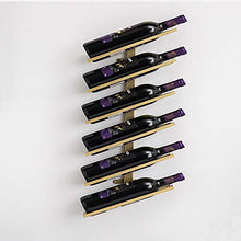 Appeso Arte del Ferro Cremagliera del Vino Stile Europeo Bar Armadietto Ristorante Decorazione Cremagliera del Vino Dorato semplicità Cremagliera del Vino 6-8 Bottiglia