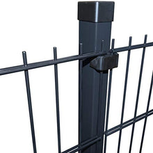 vidaXL Set 12 Pannelli di recinzione 2D giardino con pali 2008x830mm 24 m grigio