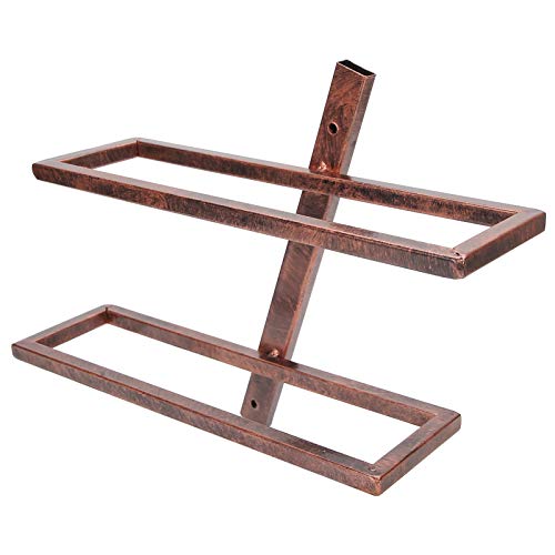 Zwindy Scaffale per Vino, portabottiglie per Vino per Uso Domestico Rustico, Appendiabiti per Armadio da Pranzo, Bar,(Inclined Wine Rack 2 Bottles of Bronze)