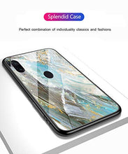 Suhctup Compatibile con Xiaomi Mi A3 Lite/Mi 9 lite Custodia Protettiva in Vetro Temperato 9H + Cornice Paraurti in TPU Silicone Morbido Assorbimento Degli Urti a 360 Gradi Protezione -Marmo 2