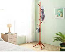 LIPENLI Armadio Semplice Legno Appendiabiti Spazio di archiviazione Armadio Solido con Il Supporto del Sacchetto di Legno (Colore: B)