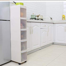 TXXM fabbricazione cassettiera Cucitura armadio cassetto di stoccaggio slot armadio bagno cucina rack di stoccaggio (Colore: colore legno, dimensioni: 6 strati)
