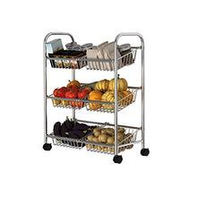 &ripiano di stoccaggio Carrello di stoccaggio multi-strato Scaffale di stoccaggio mobile della frutta della verdura dello scaffale della cucina dello scaffale di stoccaggio della famiglia Scaffale di