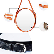 Specchio-specchio da bagno, specchio per il trucco rotondo a tracolla, impermeabile e resistente all'usura, regolazione flessibile, specchio argentato per immagini chiare/B / 70cm