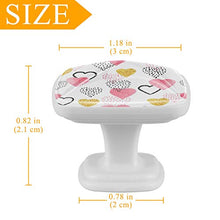 Amore cuore 4 PCS Pomelli per Porta, Pomolo per Mobile, Pomelli per Mobili con Viti, Maniglia per Armadietto, Pomelli per Porta, Pomelli per Cassetti per Porta, Armadio, Cassetto e Credenza