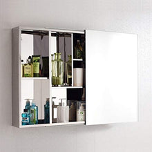 Armadietti a specchio Specchio Governo Acciaio Inossidabile Bagno Locker Angolo Specchio del Bagno Gabinetto Camera Dressing Table Specchio Box Specchio Quadrato Gabinetto