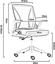 DINGZXC Sgabelli da Bar Sedia Girevole Sedia da Ufficio, Rotazione a 360 ° Ergonomia Schienale Pieghevole Sedia Direzionale Elevabile Corrimano Rotante,Nero