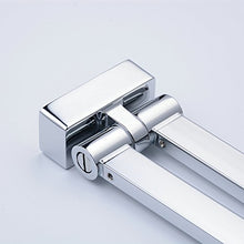 Beelee Portasciugamani da Muro in Ottone Cromato, Porta Asciugamani con 2 Braccio Oscillante per Bagno, BL1102