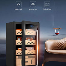 Umidificatori Humidor Cigar Cabinet Costante Di Temperatura E Umidità Domestica Legno Di Cedro Cigar Umidificazione Gabinetto Professionale Melanzana Crescente Umidità Sistema Conservare 400 Sigari