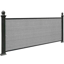 WUZMING Recinzione Copertura Balcone Resistenza alle Intemperie Parabrezza Protezione UV HDPE Patio Copertura Balcone con Occhielli, Altezza 1.1m/1.2m (Color : Gray, Size : 1.2x15m)