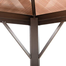 Outsunny Gazebo da Giardino 345x280cm con Tettuccio Apribile in Policarbonato Anti-UV, Struttura in Lega di Alluminio