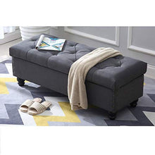 LXESWM Pouf Panca Ottomana Stoccaggio Ottomano con Flipping Coperchio Scarpe Banco Poggiapiedi Pieghevole Bagagli Petto di Archiviazione Pouffe Storage Box Bed Fine Sgabello Divano Sgabello