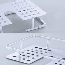 AINIYF Bagno Bagno Doccia Mensola Bagagli a Parete Rettangolare 2 Tiers Europea Retro Style Brass Bagagli Rack Punch di Installazione, 2 Formati (Dimensioni: 35x14x15cm)