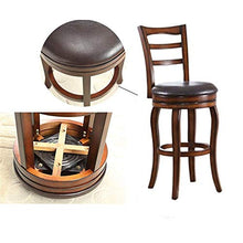 HYY-YY Sgabelli Legno Set Industriale Sgabello Alto (Confezione da 2) Patio Girevole Dining Chair (Colore: Brown, Dimensione: 52 * 55 * 115 Centimetri)