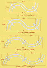 Global- Creativo a forma di ferro da parete appeso a muro bianco portabottiglie/porta calici/portabicchieri/porta bicchiere di vino rosso, multifunzione bar armadietto ornamenti