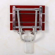 PULLEY - Sgabello da doccia da parete, pieghevole, in legno, leggero e regolabile (dimensioni: 38 x 31 x 29 cm)