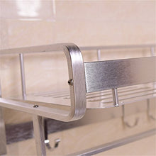 Portasciugamani da bagno Scaffale singolo per montaggio a parete con doppio portasciugamani in alluminio
