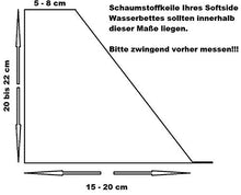 Mesamoll2® Materasso ad acqua 100 x 200 cm per letto ad acqua DUAL Softside 200 x 200 cm (F6 100% calmo)