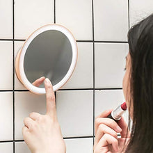 Specchio da Tavolo per toeletta Specchio Rotondo, Ricarica USB Trucco Desktop Mirror Specchietto a 360 ° ad Alta Definizione Specchio Dormitorio Viaggi Specchio Portatile Specchio per Il Trucco della