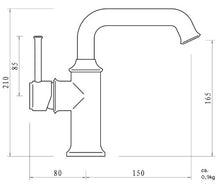 Sanlingo - Miscelatore monocomando per lavabo Anne, colore: Cromo