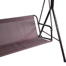 giordano shop Dondolo 3 Posti da Giardino 170x120x150 cm in Metallo Kentucky Marrone