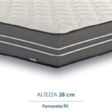 Farmarelax Materasso matrimoniale 160x190, Dual Comfort, altezza 28cm, Memory Foam 6 cm, Doppio Comfort, Ortopedico, ergonomico, Avvolgente, Memo Biocomfort