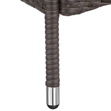 TecTake Lettino Poly Rattan ARREDO Esterno Giardino Sdraio Prendisole Divano Sedia Marrone - Disponibile in Diversi Colori - (Antico | No. 402112)