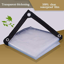 GJSN Telo Multiuso ， Telo per Esterni, Pe Vedere Attraverso il Telo Di Copertura per Telo da Esterno 110Gsm Pellicola Isolante in Plastica per Serra Telo da Campeio,Chiaro,2X7M