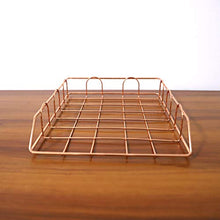 Vosarea - Vassoio portaoggetti in Metallo, impilabile, per Gioielli, Cosmetici, Vassoio portaoggetti per la Cucina, la casa, Il Bagno, Decorazione (Rosa Dorato)