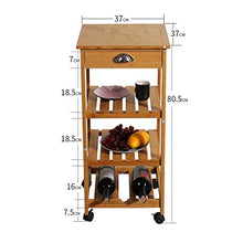 LYM &ripiano di stoccaggio Scaffali Cucina Multi-Strato con cassetto Mobile scaffale Vino scaffale con Rack di stoccaggio Ruote Scaffale di Finitura