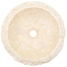 Festnight Lavandino da Bagno Appoggio Rotondo in Pietra Marmo Nero/Crema 40x12 cm,Lavabo Bagno Appoggio Rotondo in Pietra,Lavandino Appoggio,Lavabo Appoggio,Lavandino in Pietra,Lavabo in Pietra