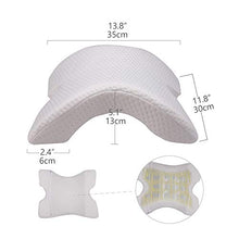 HXY Cuscino per Il Collo ABS Scheletro in Acciaio plastico, Coperchio Lavabile in Memory Foam ipoallergenico, Ideale per Il Riposo a Riposo Supporto per la Schiena/Testa e Mento