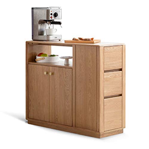 QinWenYan Credenza Mobile da tè Semplice divisorio Nordico Soggiorno armadietto Armadio Armadio Armadio per Ingresso (Colore : Natural, Size : 100x35x88cm)