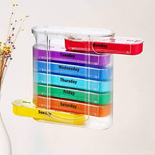 EXCEART Organizzatore Settimanale Della Pillola Scatola Della Medicina Caso Della Pillola Pianificatori di Pillole Portatile Scatola Della Scatola Della Pillola da 7 Giorni Dispenser di