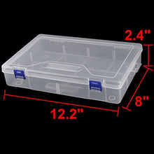 DealMux plastica Home Viaggiare rettangolari Sundries di immagazzinaggio Box Container Clear Blue