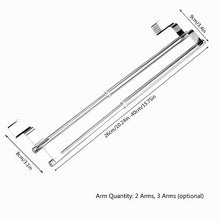 Smandy Doppi Strati di portasciugamani da Bar in Acciaio Inox portasciugamani telescopici Supporto Appendiabiti Organizer Parete portasciugamani per Bagno Cucina