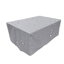 Mutmi Spiwfm Cover per mobili da Giardino, Protezione Rettangolare, UV, Impermeabile, Custodia Protettiva per la respiratorio Oxford, Festa Invernale, tavoli da Giardino Tarpaulin, Set di Mobil.