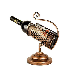 LHQ-HQ Wine Rack, Vino Europeo retrò Rack Elegante Supporto di Vetro Vino Gabinetto Decorazione for Soggiorno Camera da Letto Studio Office19.6 * 14.3 * 28cm