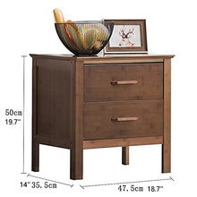 FEANG Tavolo da Comodino Bamboo Tavolini da Comodo con cassettiera Cassetto Comodino Moderno Armadio Minimalista Camera da Letto