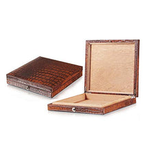 Minmin Sigaro Set in pelle di mucca di alta capacità Humidor regalo portatile Packaging Cigar Humidor Brown, 230x230x40mm accessori del sigaro (Size : 230x230x40mm)