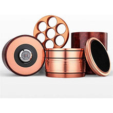 SHYPT Portatile da Viaggio in Pelle Cigar Humidor - Wearable e sigillabile Portable Desktop Cedar Legno ricoperto Humidor