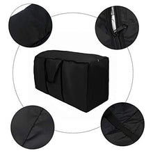SANGSHI Borsa portaoggetti in tessuto Oxford nero, spesso e impermeabile, per riporre cuscini, vestiti, lenzuola, coperte, cuscini, trapunte, cuscini da giardino