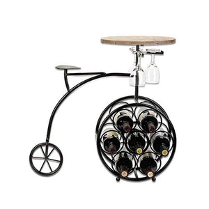 LHQ-HQ Moderna Nero del Supporto del Metallo 7 Bottiglia di Vino Cantina Organizer con Vino Wine Collection espositori Collezione Si distingue for la Cucina