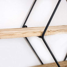 LYM &ripiano di stoccaggio Scaffale di stoccaggio, scaffale della Camera da Letto del Ferro da Stiro unità della mensola di Legno fissata al Muro di Arte Scaffale di Finitura