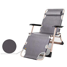 PAKUES-QO Patio Lounge Sedia reclinabile Lettino Prendisole Sedie da Giardino Zero Gravity con poggiatesta Imbottiti Regolabili per Viaggi/Vacanze/Interni/Esterni Peso del Cuscinetto 150 kg