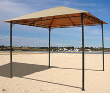 QUICK STAR Tetto di Ricambio per Gazebo da Giardino, 3 x 3 m, Colore Beige